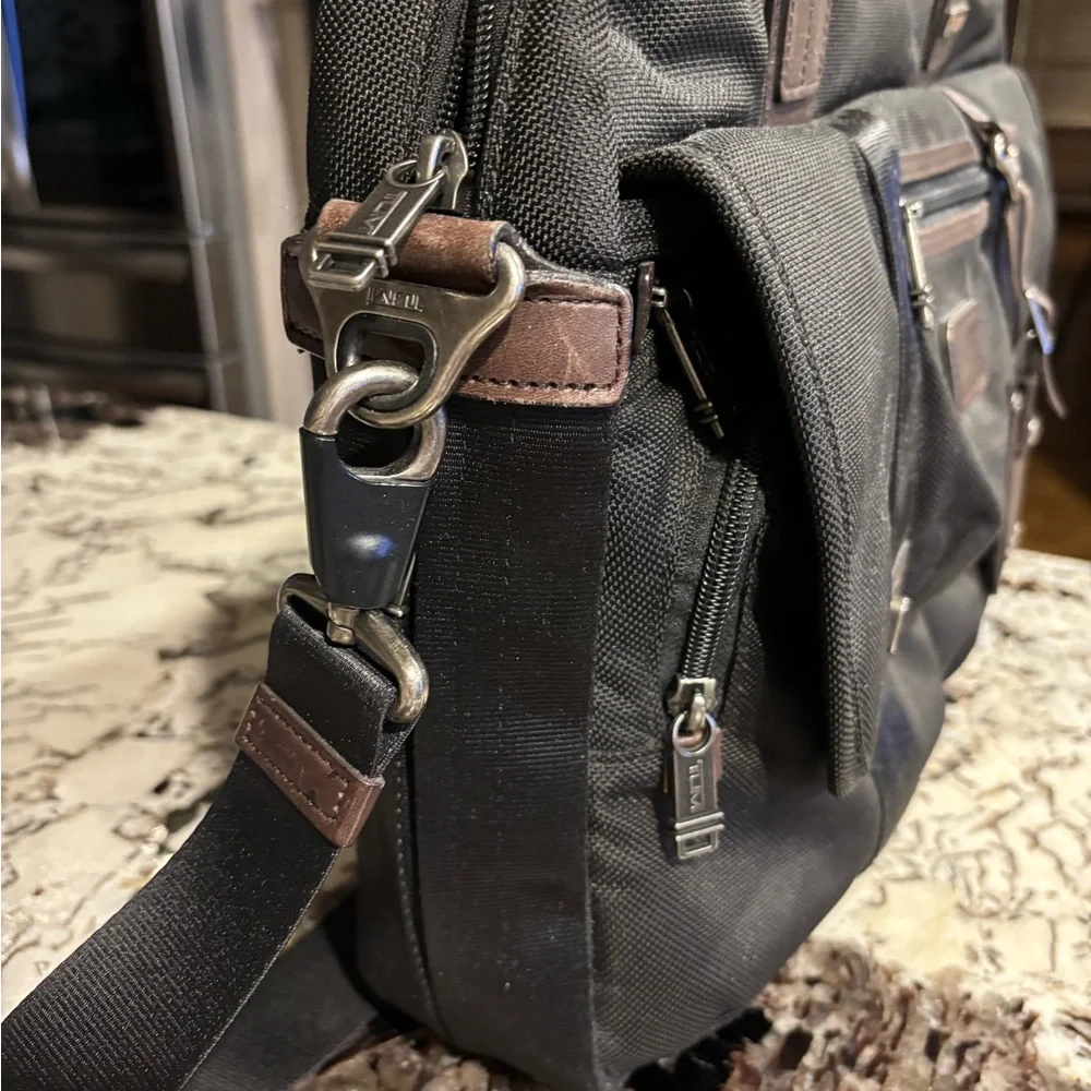 Tumi Black and Brown Men's Briefcase